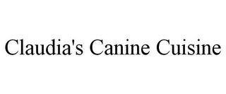 CLAUDIA'S CANINE CUISINE