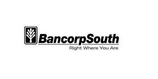 BANCORPSOUTH RIGHT WHERE YOU ARE