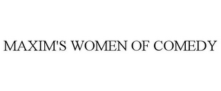 MAXIM'S WOMEN OF COMEDY