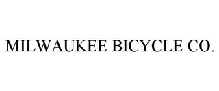 MILWAUKEE BICYCLE CO.