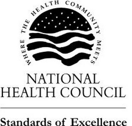 NATIONAL HEALTH COUNCIL WHERE THE HEALTH COMMUNITY MEETS STANDARDS OF EXCELLENCE