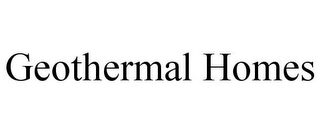 GEOTHERMAL HOMES