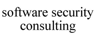 SOFTWARE SECURITY CONSULTING