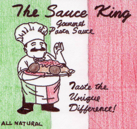 THE SAUCE KING GOURMET PASTA SAUCE TASTE THE UNIQUE DIFFERENCE! ALL NATURAL