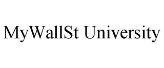 MYWALLST UNIVERSITY