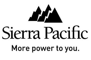 SIERRA PACIFIC MORE POWER TO YOU.