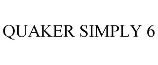 QUAKER SIMPLY 6