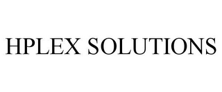 HPLEX SOLUTIONS