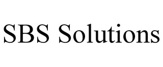 SBS SOLUTIONS