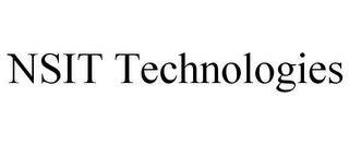 NSIT TECHNOLOGIES
