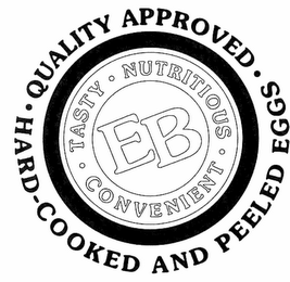 QUALITY APPROVED HARD COOKED AND PEELED EGGS TASTY NUTRITIOUS CONVENIENT EB