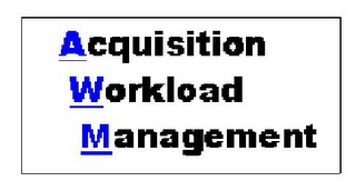 ACQUISITION WORKLOAD MANAGEMENT