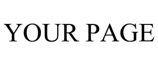 YOUR PAGE
