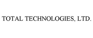 TOTAL TECHNOLOGIES, LTD.