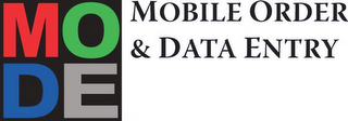 MODE MOBILE ORDER & DATA ENTRY