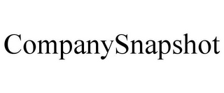COMPANYSNAPSHOT