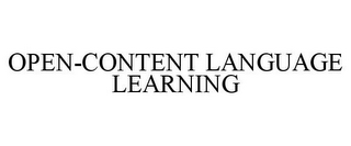 OPEN-CONTENT LANGUAGE LEARNING