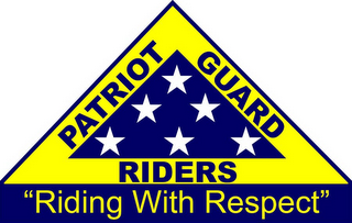 PATRIOT GUARD RIDERS "RIDING WITH RESPECT"