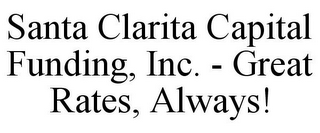 SANTA CLARITA CAPITAL FUNDING, INC. - GREAT RATES, ALWAYS!