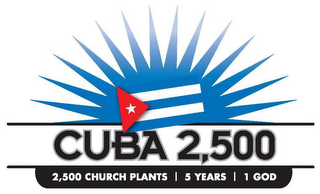 CUBA 2,500 2,500 CHURCH PLANTS 5 YEARS 1 GOD