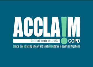 ACCLA!M ANTICHOLINERGIC LAS 34273 COPD CLINICAL TRIAL ASSESSING EFFICACY AND SAFETY IN MODERATE TO SEVERE COPD PATIENTS