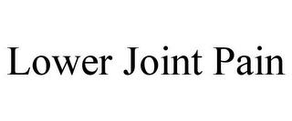 LOWER JOINT PAIN