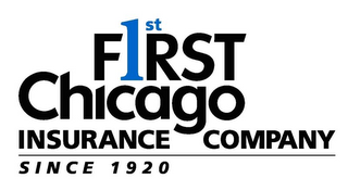 1ST FIRST CHICAGO INSURANCE COMPANY SINCE 1920