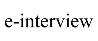 E-INTERVIEW