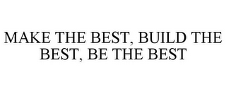 MAKE THE BEST, BUILD THE BEST, BE THE BEST