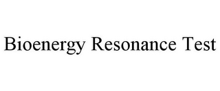 BIOENERGY RESONANCE TEST