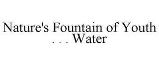 NATURE'S FOUNTAIN OF YOUTH . . . WATER