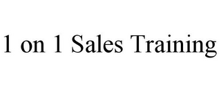 1 ON 1 SALES TRAINING