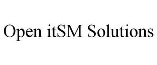 OPEN ITSM SOLUTIONS