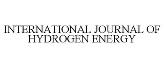 INTERNATIONAL JOURNAL OF HYDROGEN ENERGY