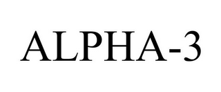 ALPHA-3