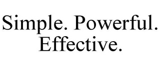 SIMPLE. POWERFUL. EFFECTIVE.