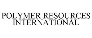 POLYMER RESOURCES INTERNATIONAL