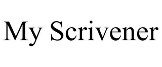 MY SCRIVENER
