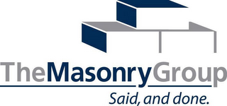 THEMASONRYGROUP SAID, AND DONE.