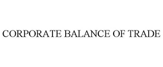 CORPORATE BALANCE OF TRADE