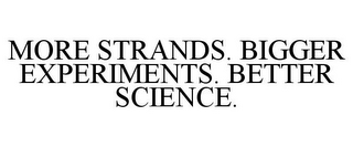 MORE STRANDS. BIGGER EXPERIMENTS. BETTER SCIENCE.