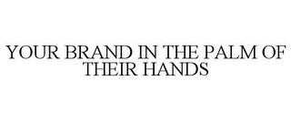 YOUR BRAND IN THE PALM OF THEIR HANDS