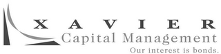 XAVIER CAPITAL MANAGEMENT OUR INTEREST IS BONDS