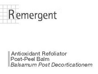 REMERGENT ANTIOXIDANT REFOLIATOR POST-PEEL BALM BALSAMUM POST DECORTICATIONEM