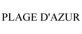 PLAGE D'AZUR