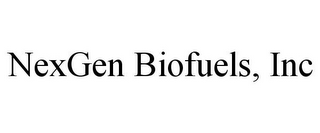 NEXGEN BIOFUELS, INC