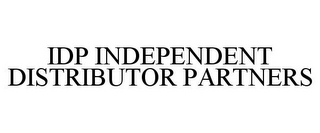 IDP INDEPENDENT DISTRIBUTOR PARTNERS