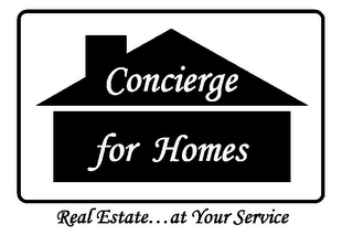 CONCIERGE FOR HOMES REAL ESTATE...AT YOUR SERVICE