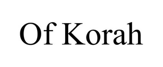 OF KORAH