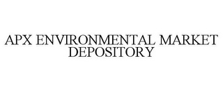 APX ENVIRONMENTAL MARKET DEPOSITORY